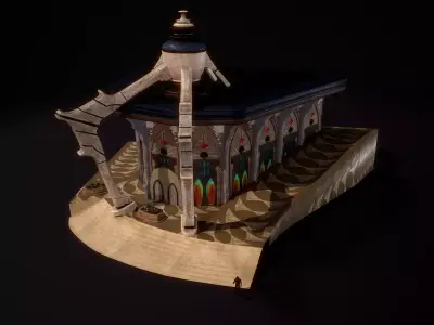 Building 2 Low-poly 3D model