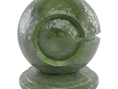 Colored Glazed Stoneware Ceramic - Seamless Material Texture