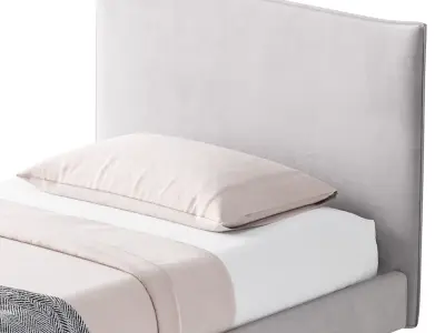 Fasde grey bed 3D model