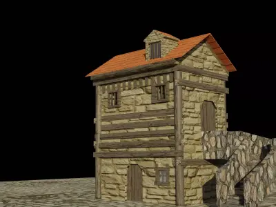 House Old Medieval Free 3D model