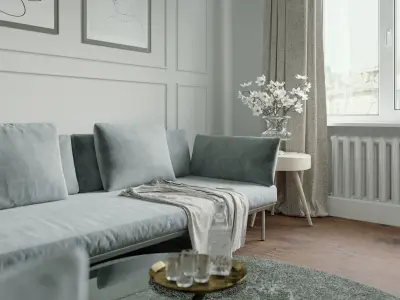 Interior Scene 01 - Corona sample 3D model
