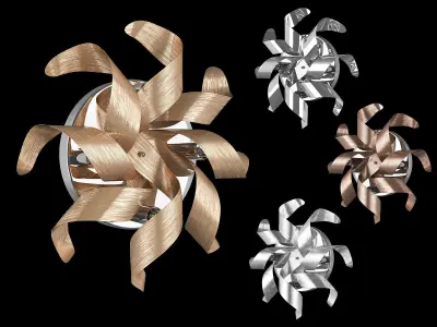 75464x Turbio Lightstar Sconce or Ceiling Lamp 3D model