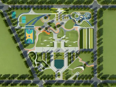 Urban Park 3D model