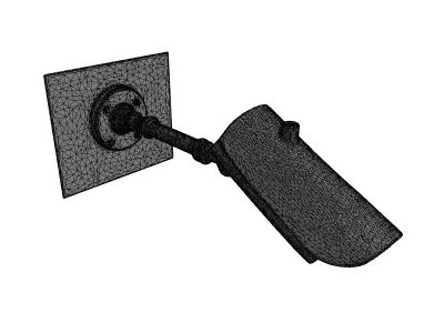 Modern Security Camera 3D Model Low-poly 3D model