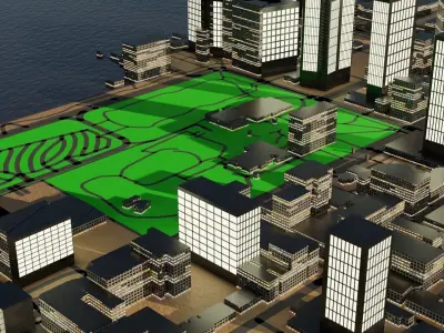 Perth Australia Citymap Building 3D model