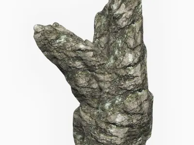 Low Poly Rock Cliff Collection Low-poly 3D model