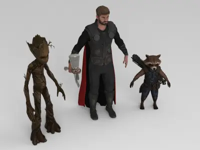 Thor Infinity War 3D model