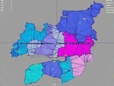 Kocaeli Province  Marmara Region  Turkey map region geography 3D model