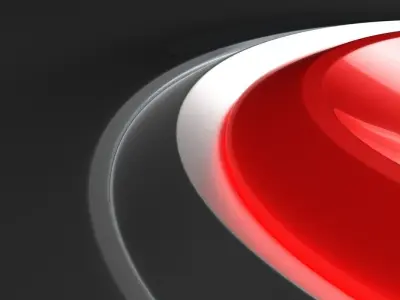 Reset Button Low-poly 3D model