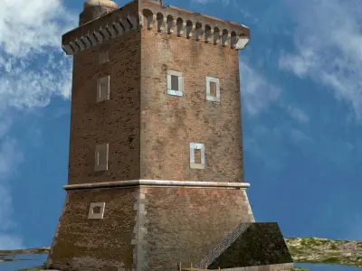 Medieval Saracen Tower -  XV Century 3D model