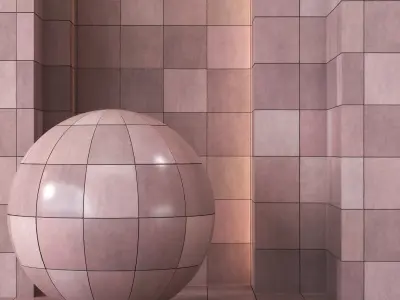 Rustic Tile Texture 4K - 5 Color  Texture