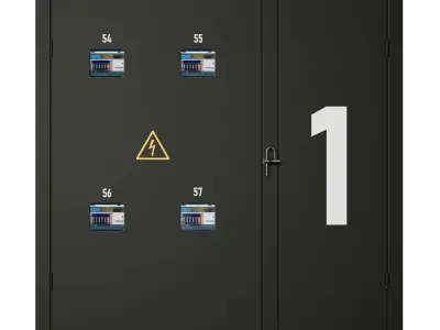 Access electrical panel 3D model