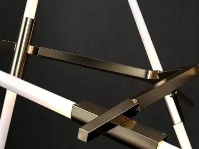 Chandelier agnes 20 lights 3D model