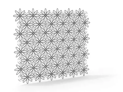 Modern Design Metal Architecture Railing 3D model