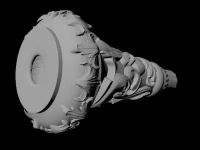 leg High quality 3d models for processing on a cnc machine  3D model 19