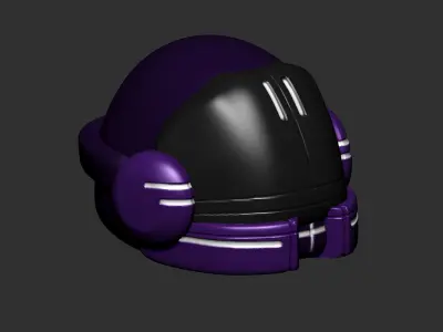 helmet high poly sculpt 3d printable  3D model