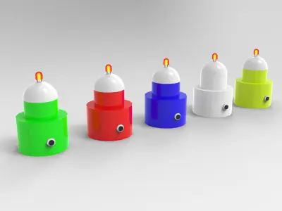 Diwali Lighting Diya VR AR  Low-poly 3D model