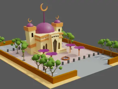 Mosque 6625 3D model