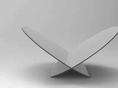 Loggo Magazine Rack Low-poly 3D model