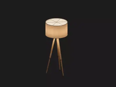 Modern Tripod Floor Lamp 3D model