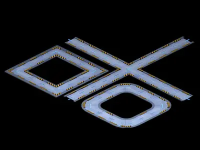Building - Fleet - Surface Pavement 01 3D model