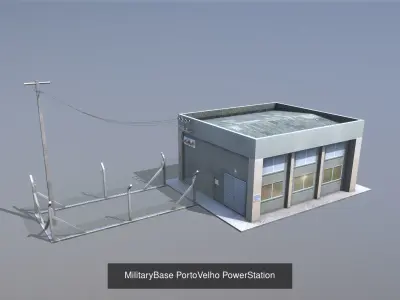  Collection MilitaryBase PortoVelho 3D Model Pack