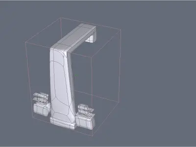 modern tap Low-poly 3D model