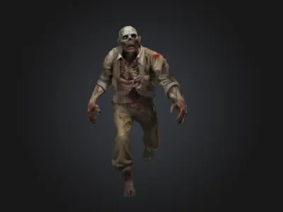 Huge WW2 Zombie 3D model