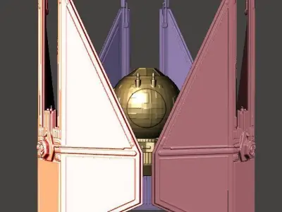 TIE-Cyclone star wars spaceship 3D print model