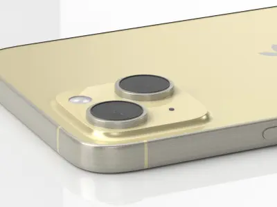 Apple iPhone 15 Plus Yellow 3D model