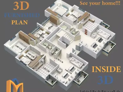 3D furniture Plan 3D model