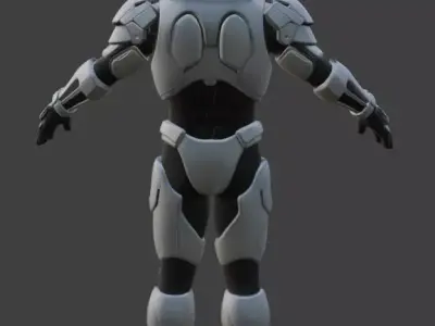 Astronaut Spacesuit 3D Model 3D model