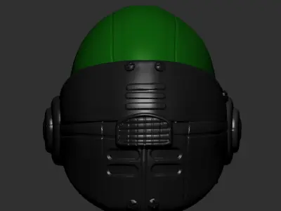 helmet high poly sculpt 3d printable ver 7 3D model 3D model 111