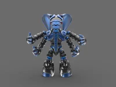 Robot elephant 3D model