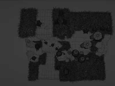 Pokemon Water Region Low-poly 3D model