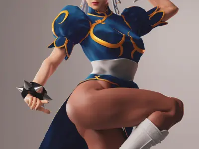 Chun-Li 3D print model