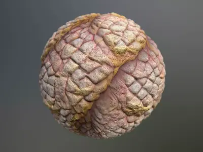 Material Skin Monster 52 Seamless PBR Texture Texture