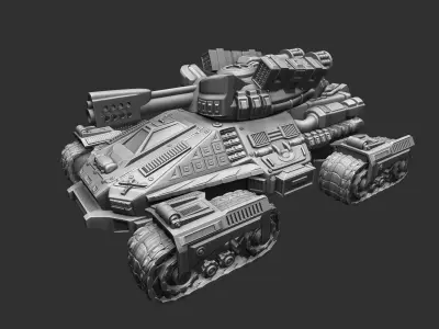 Tank of the future 3D print model