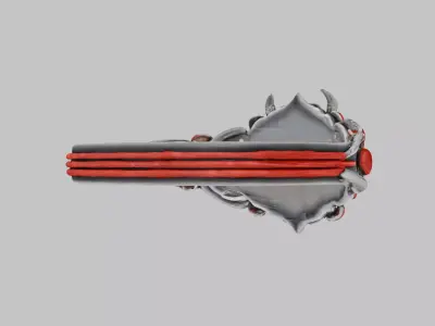 Sci-fi Ring Low-poly 3D model