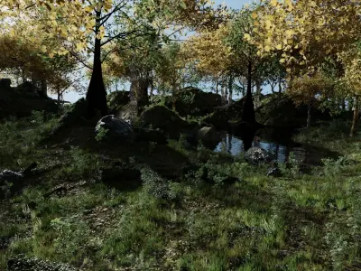 Forest Scene 2 3D model