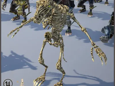 Ratkin Warlord Light Version Low-poly 3D model