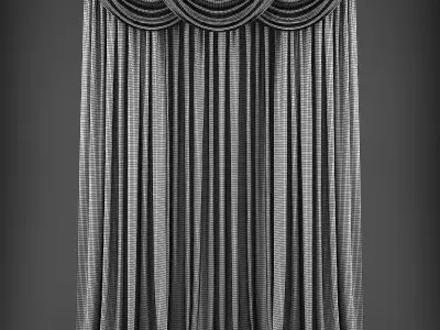 Curtain 3D model 324 Low-poly 3D model