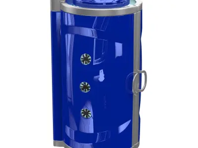 Tanning Bed Solarium Vertical Solarium Machine 3D model