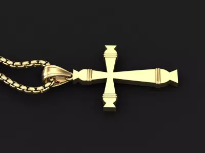 Cross Light Gold 3CP013 3DM STL 3D model