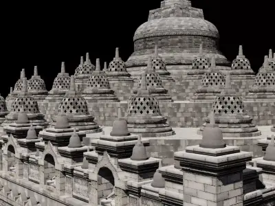 Borobudur Collections 3D Model Pack