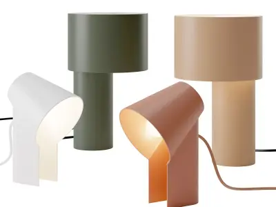 Study and Tangent Table Lamp by Woud 3D model