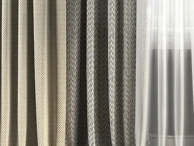 Curtain Set 113 3D model