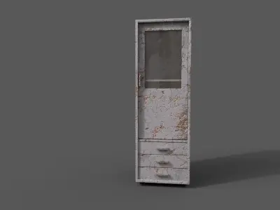 Old Modern Furniture 3D Model Low-poly 3D model