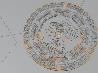 3D Mayan calendar  3D model