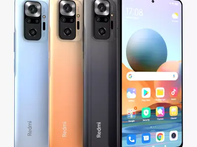Xiaomi Redmi Note 10 Pro Full color 3D model